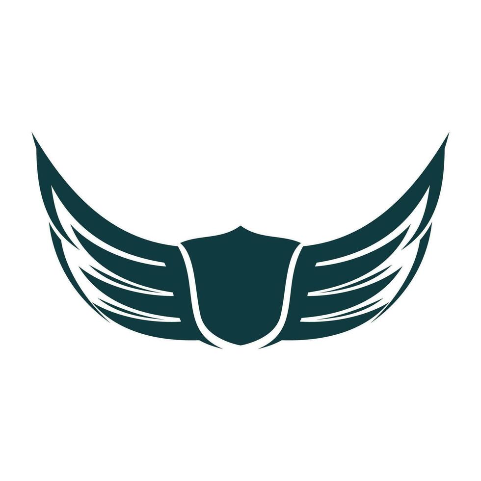 pájaro alas ilustración logo. vector