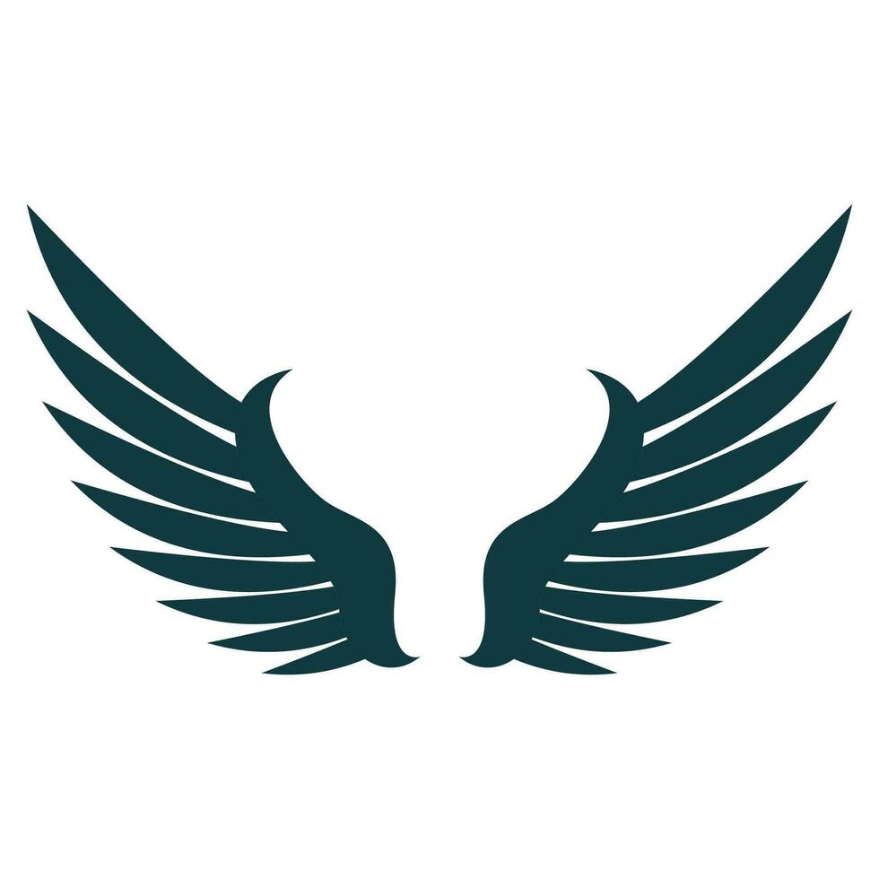 Bird wings illustration logo. vector