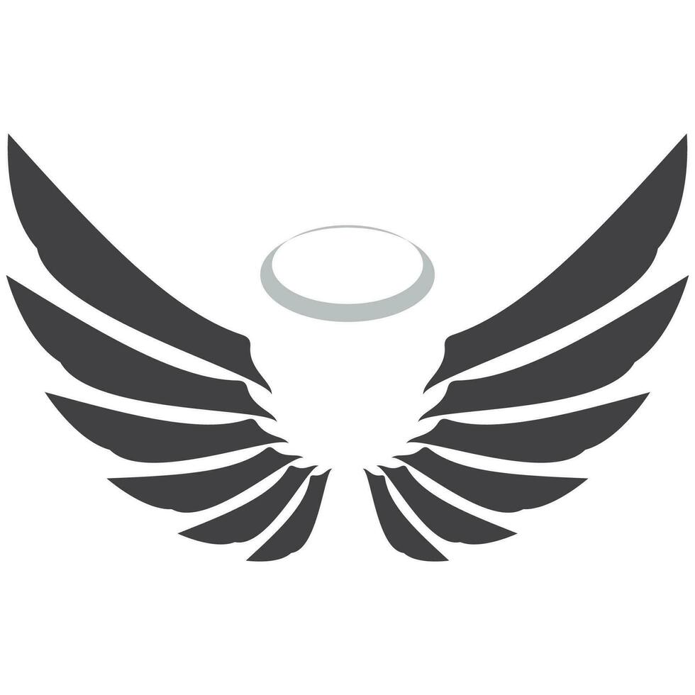 Angel wings logo vector