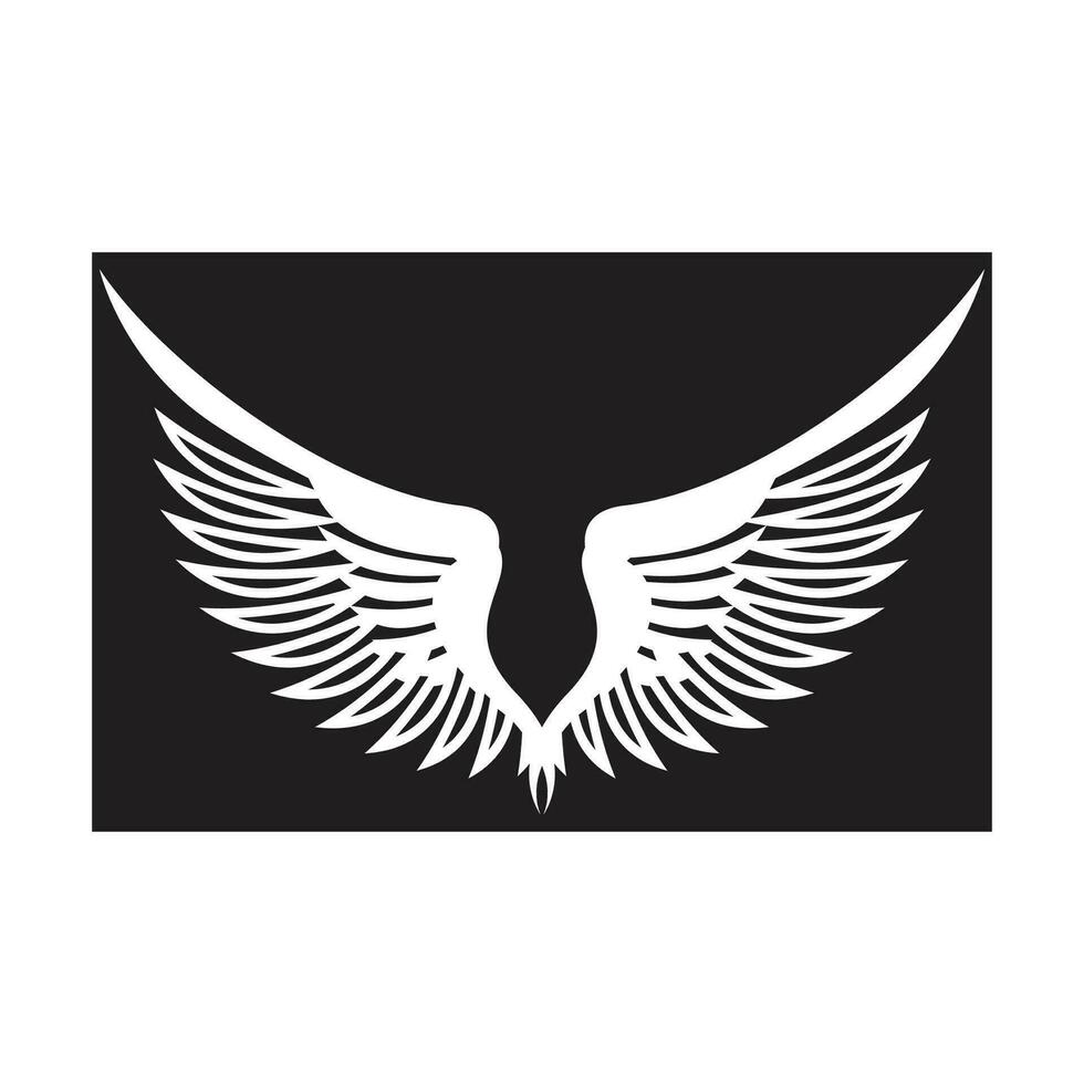 Bird wings illustration logo. vector