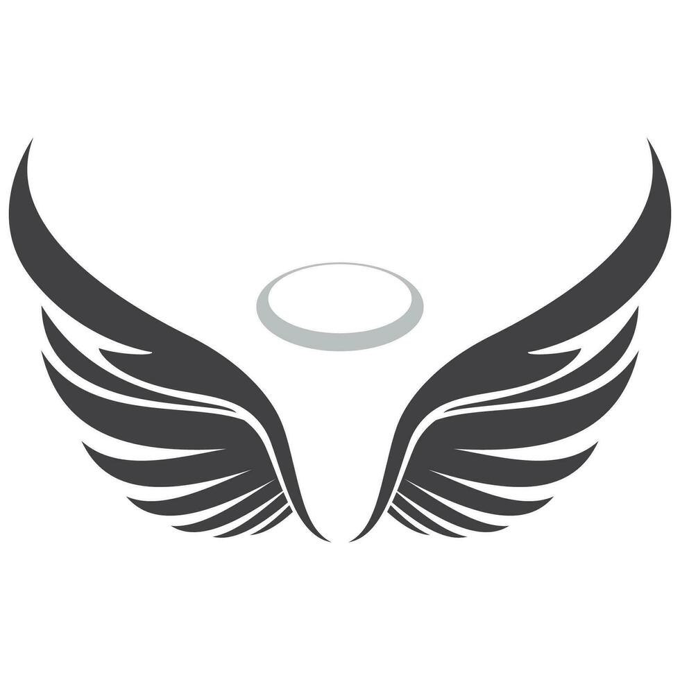 Angel wings logo vector