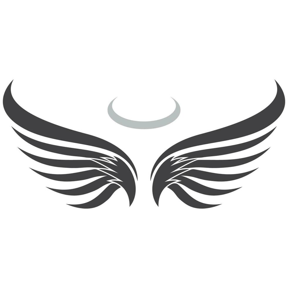 Angel wings logo vector