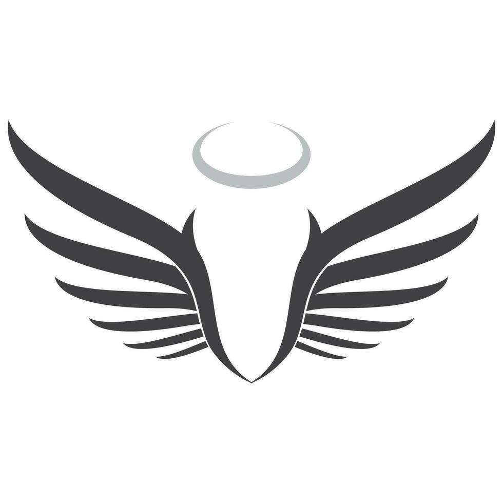 Angel wings logo vector