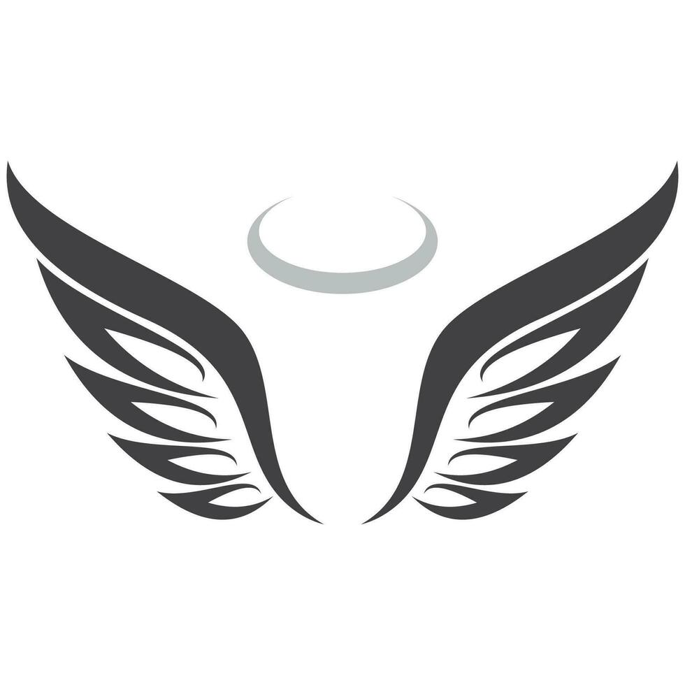 Angel wings logo vector