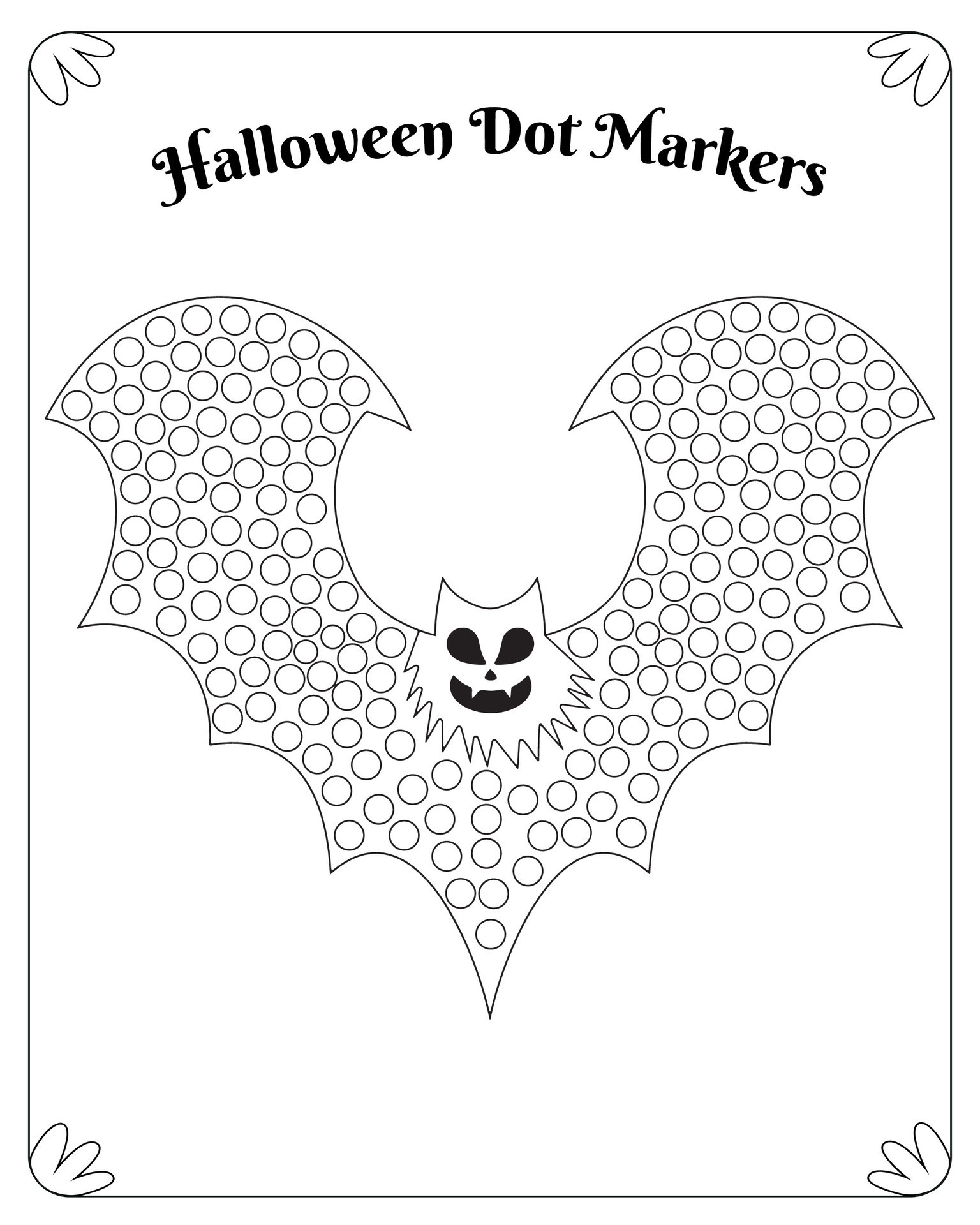 Halloween dot markers coloring page for kids ages 4-8: Halloween Gifts For  Kids Do a Dot Coloring Book For Kids, Boys, Girls Ages 2- 4 and 4-8 Years o  - Magers & Quinn Booksellers