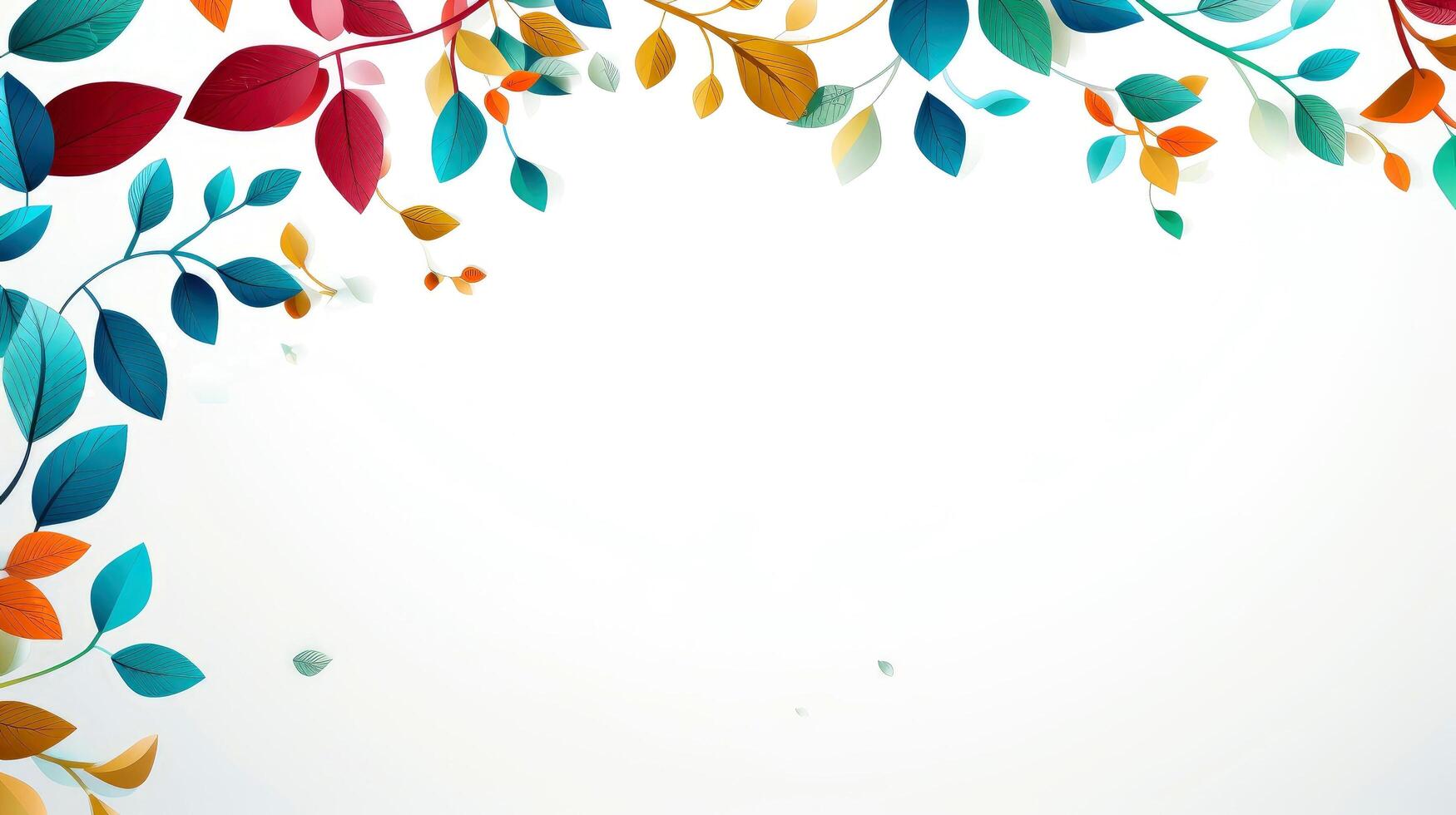 Floral border frame card template. multicolor flowers, leaves, for banner, wedding card. Springtime composition with copy-space, illustration photo