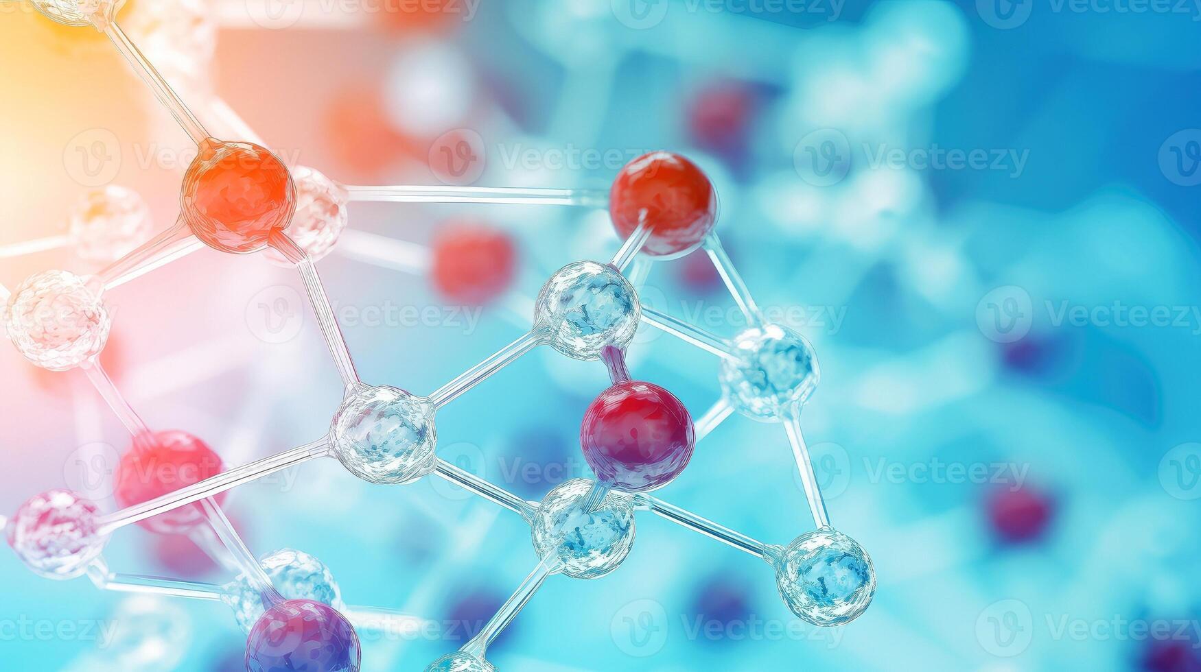 Medical studies of molecular structures. Science in the service of human. Technologies of the future in our life. molecule of medicine model, illustration photo