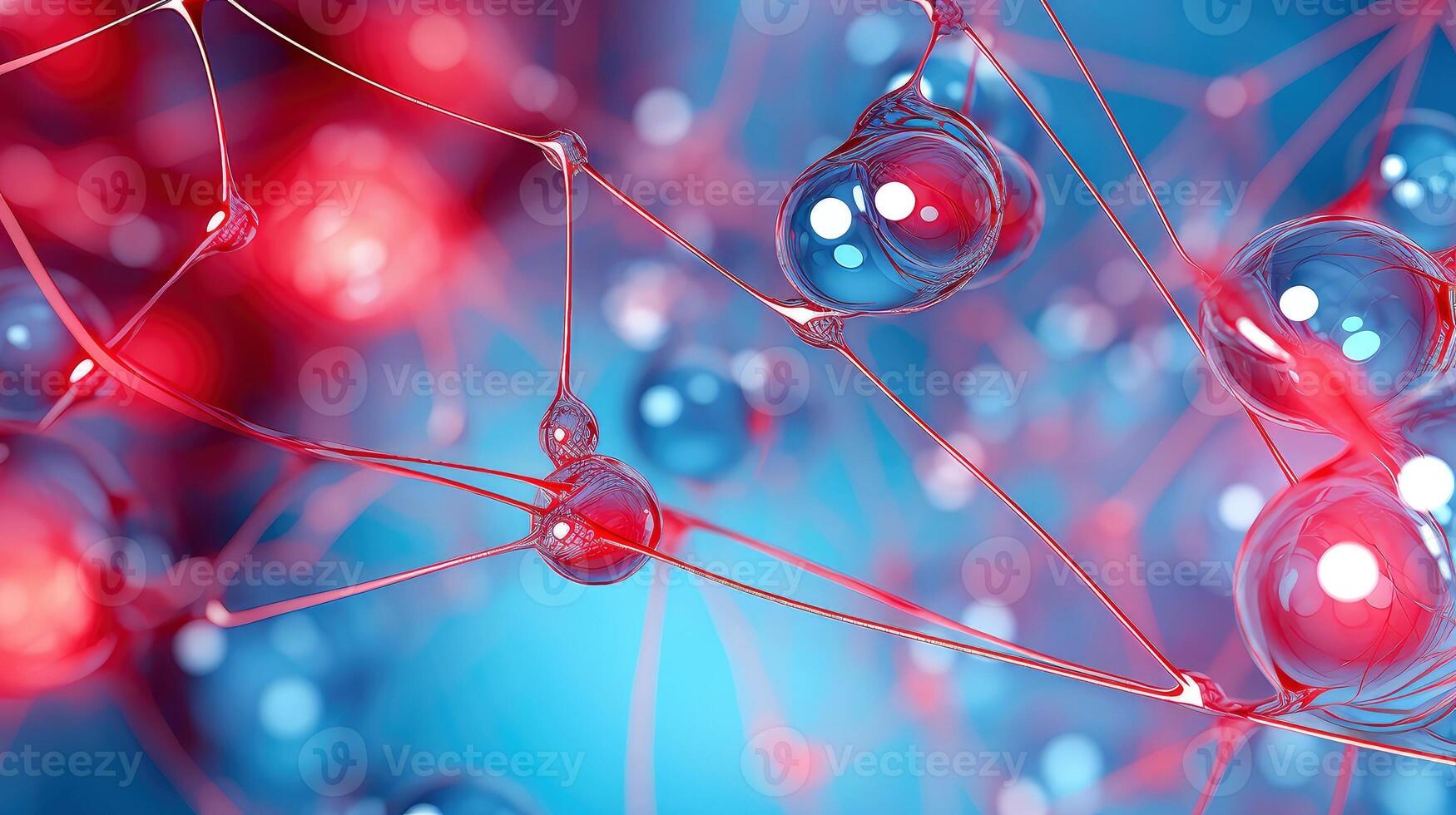 Medical studies of molecular structures. Science in the service of human. Technologies of the future in our life. molecule of medicine model, Generative AI illustration photo