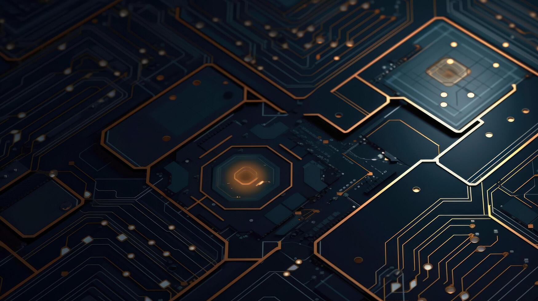 Close-up of circuit board. Electronic computer hardware technology. Motherboard digital chip. blurred concept, illustration photo