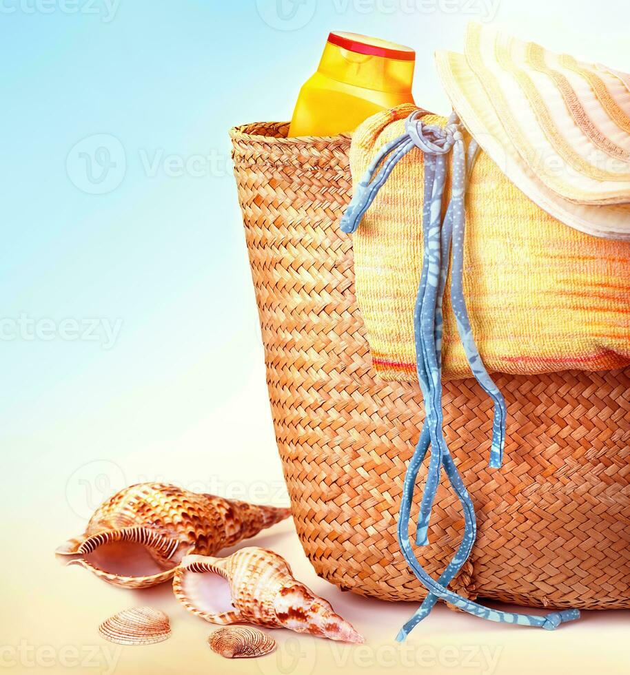 Beach items still life photo