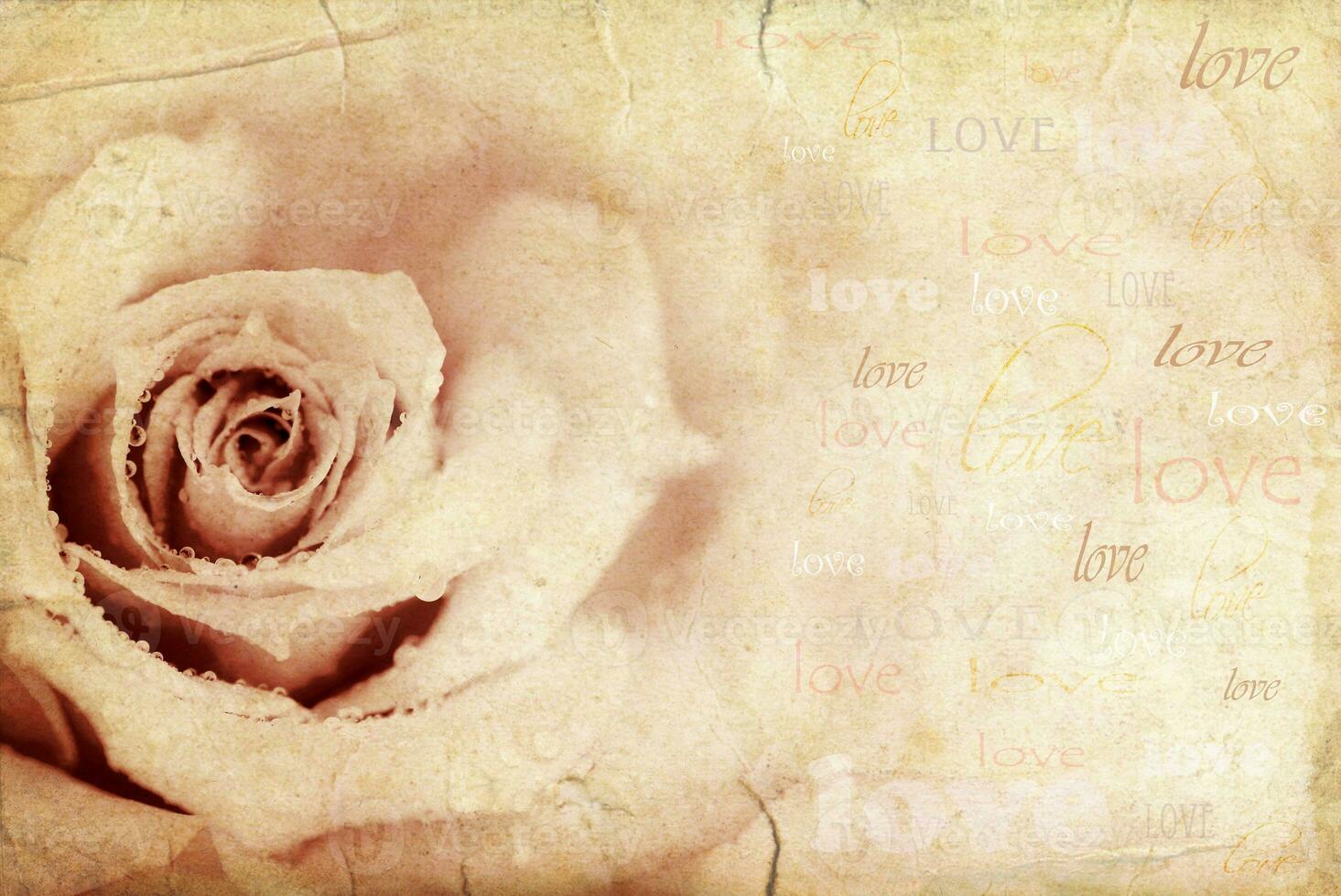 Grungy rose background photo