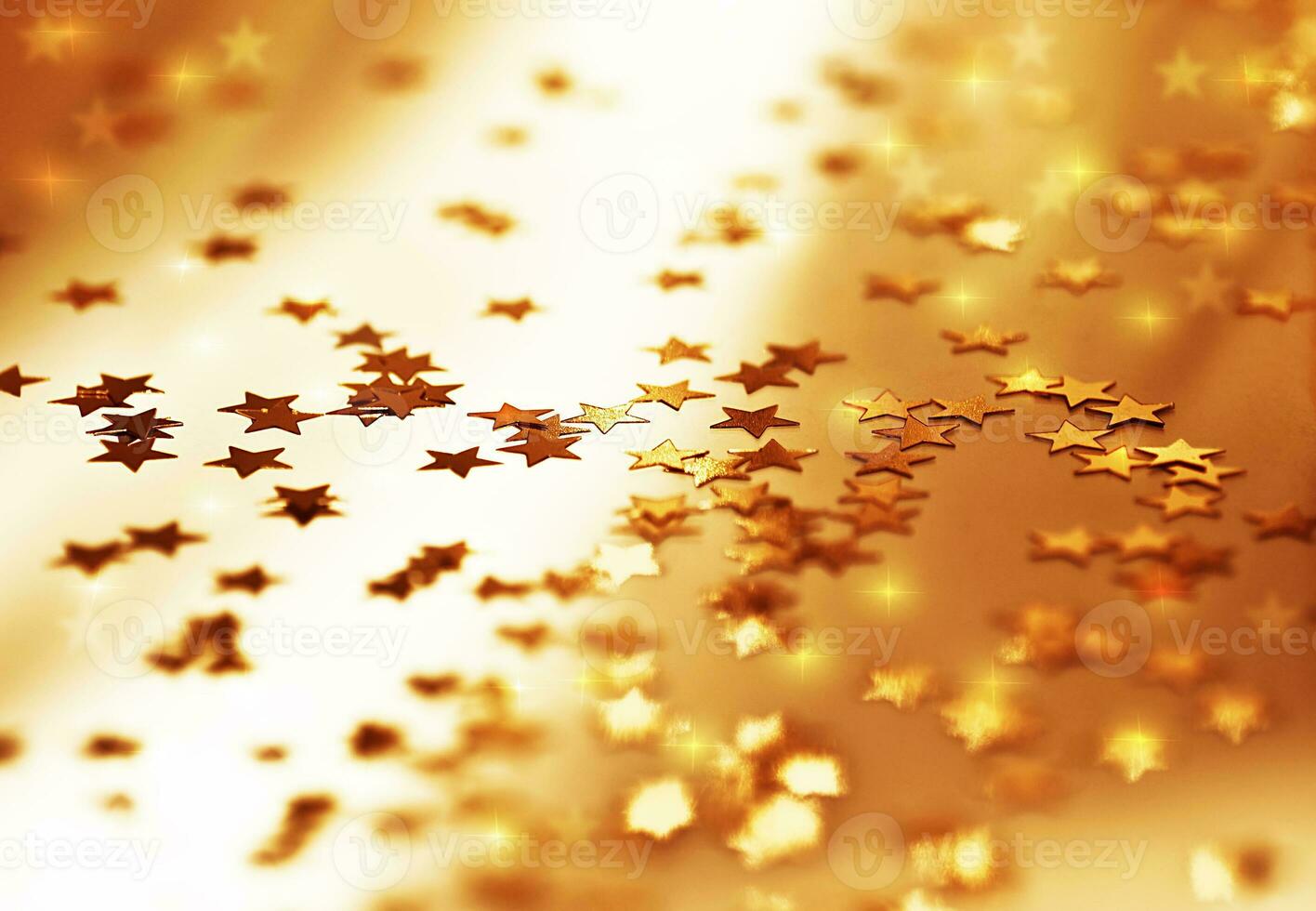 Golden stars background photo