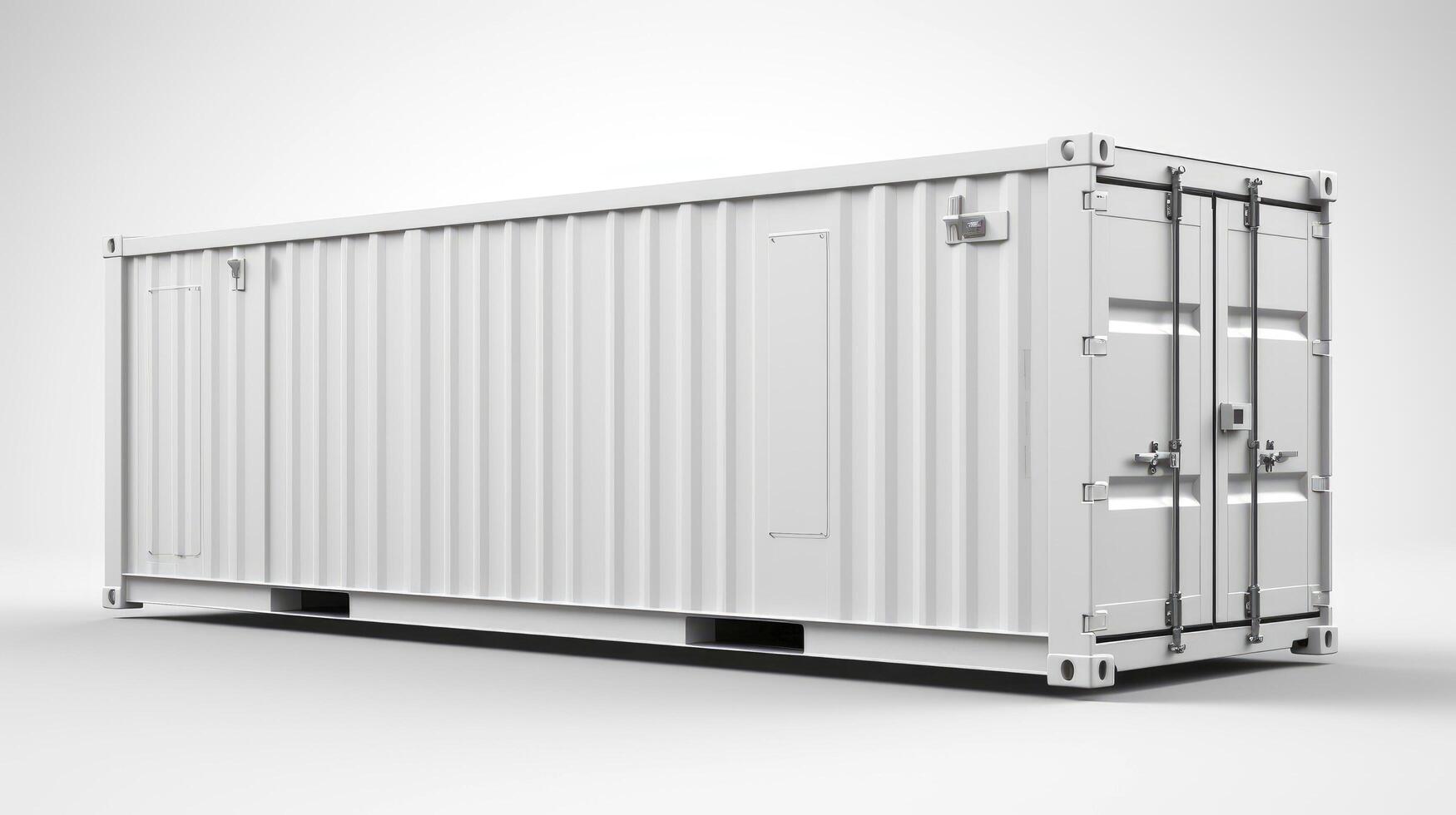 Mobile office buildings or container site office for construction site. Shipping container. Portable house and office cabins, illustration photo