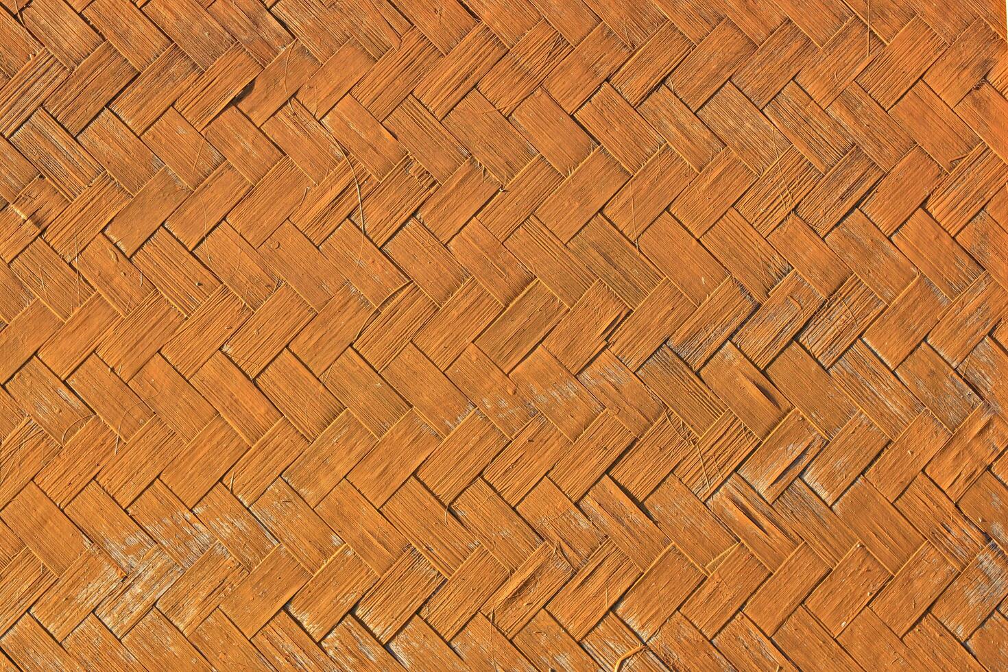 Background image of a house wall made of woven bamboo photo