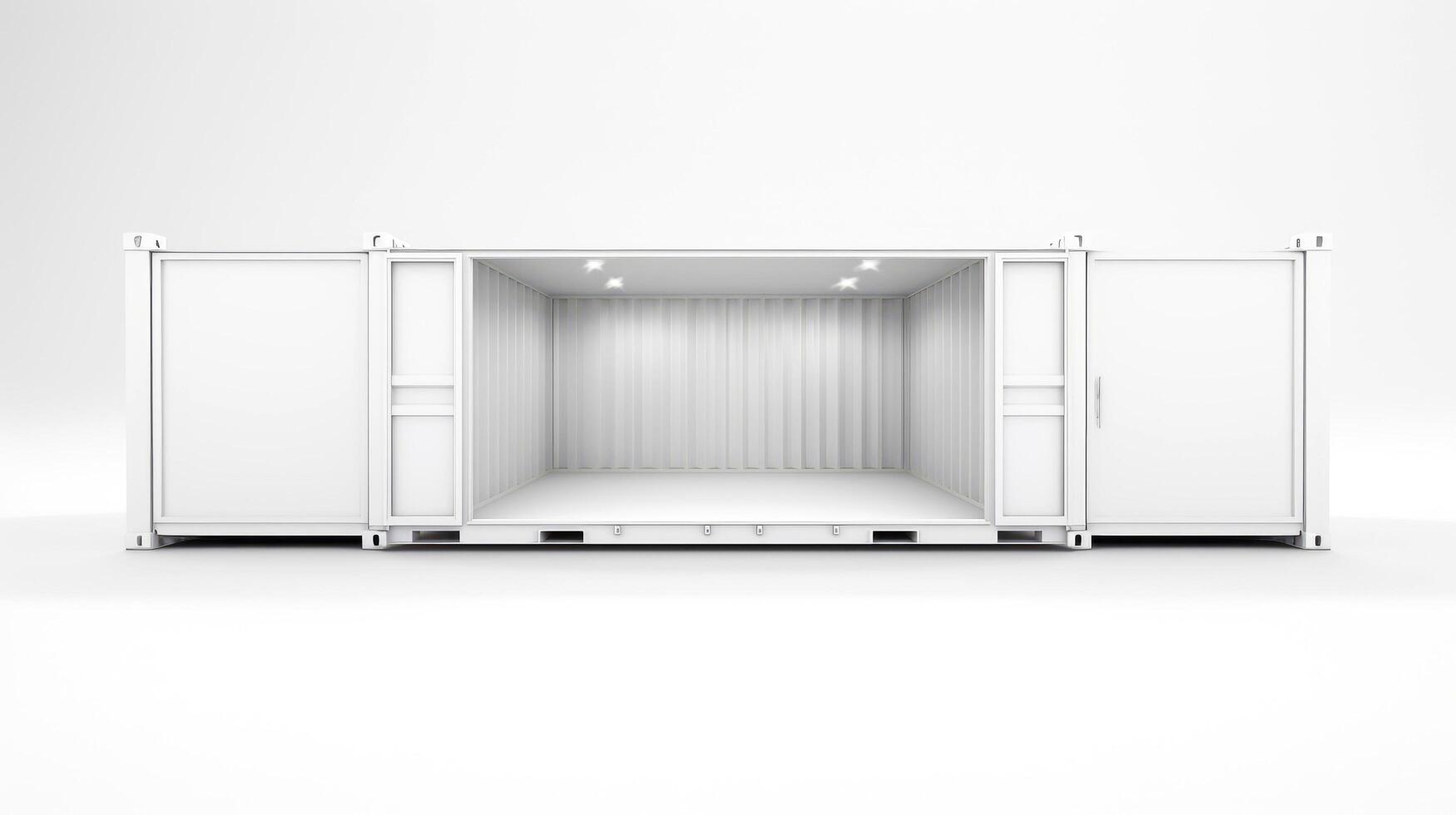 Mobile office buildings or container site office for construction site. Shipping container. Portable house and office cabins, illustration photo