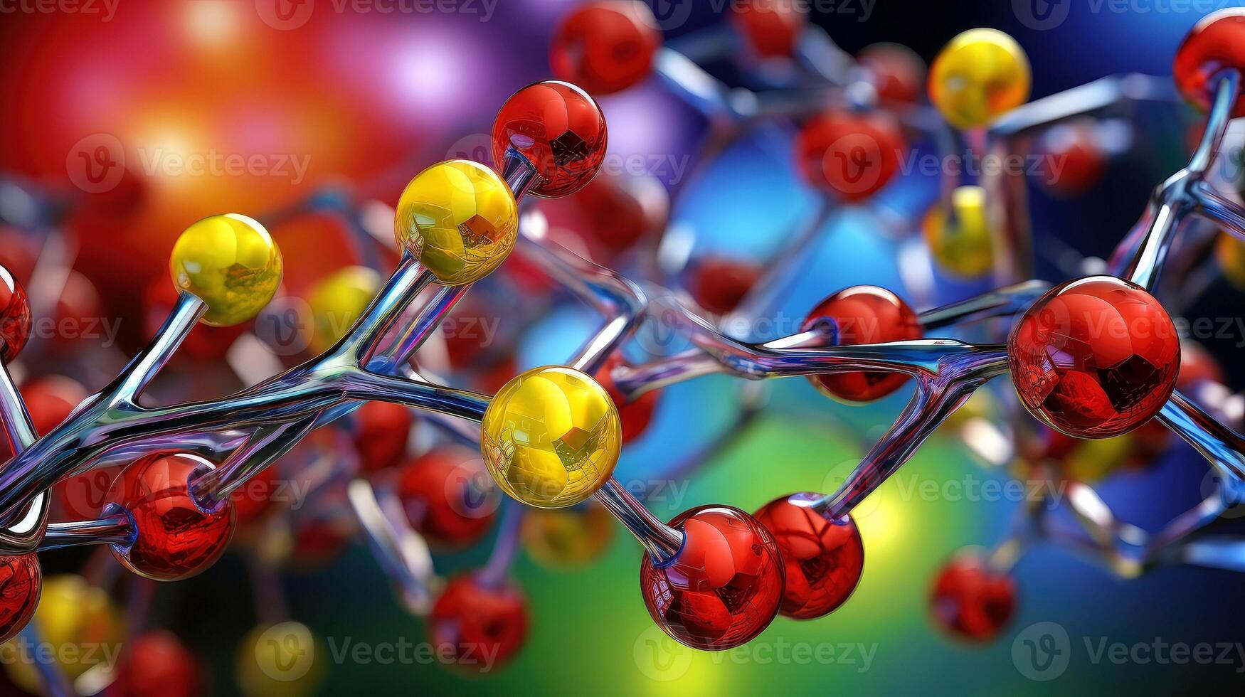 Medical studies of molecular structures. Science in the service of human. Technologies of the future in our life. molecule of medicine model, illustration photo