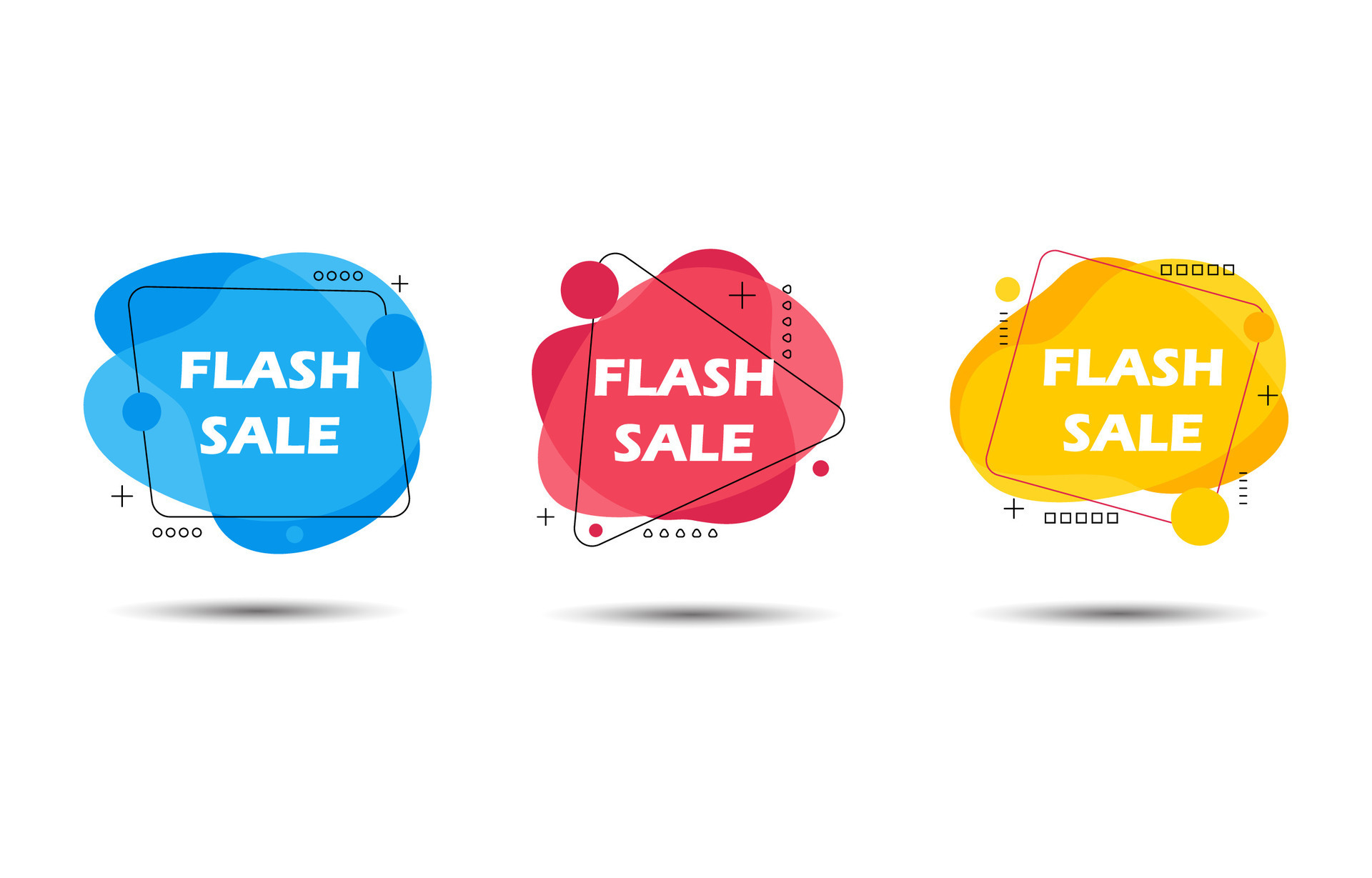 Flash Sale Label Set 26723317 Vector Art at Vecteezy