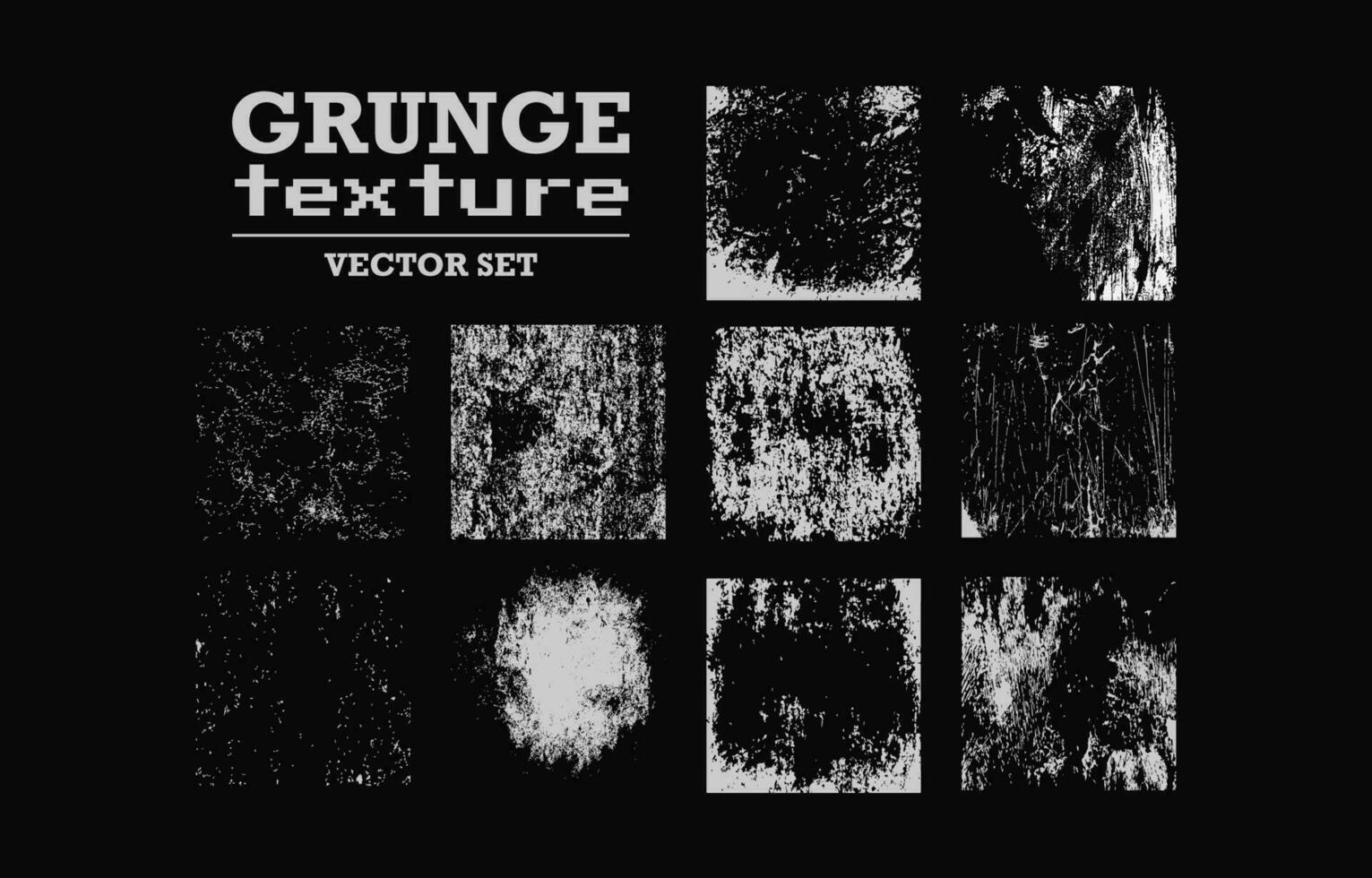 Grunge Texture Vector Set