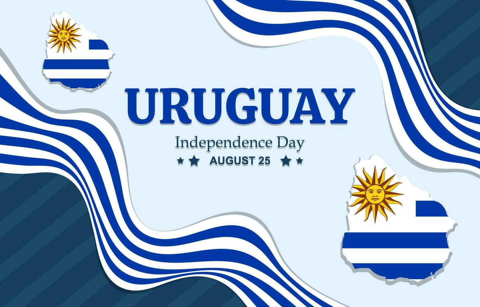 Uruguay independencia día antecedentes vector