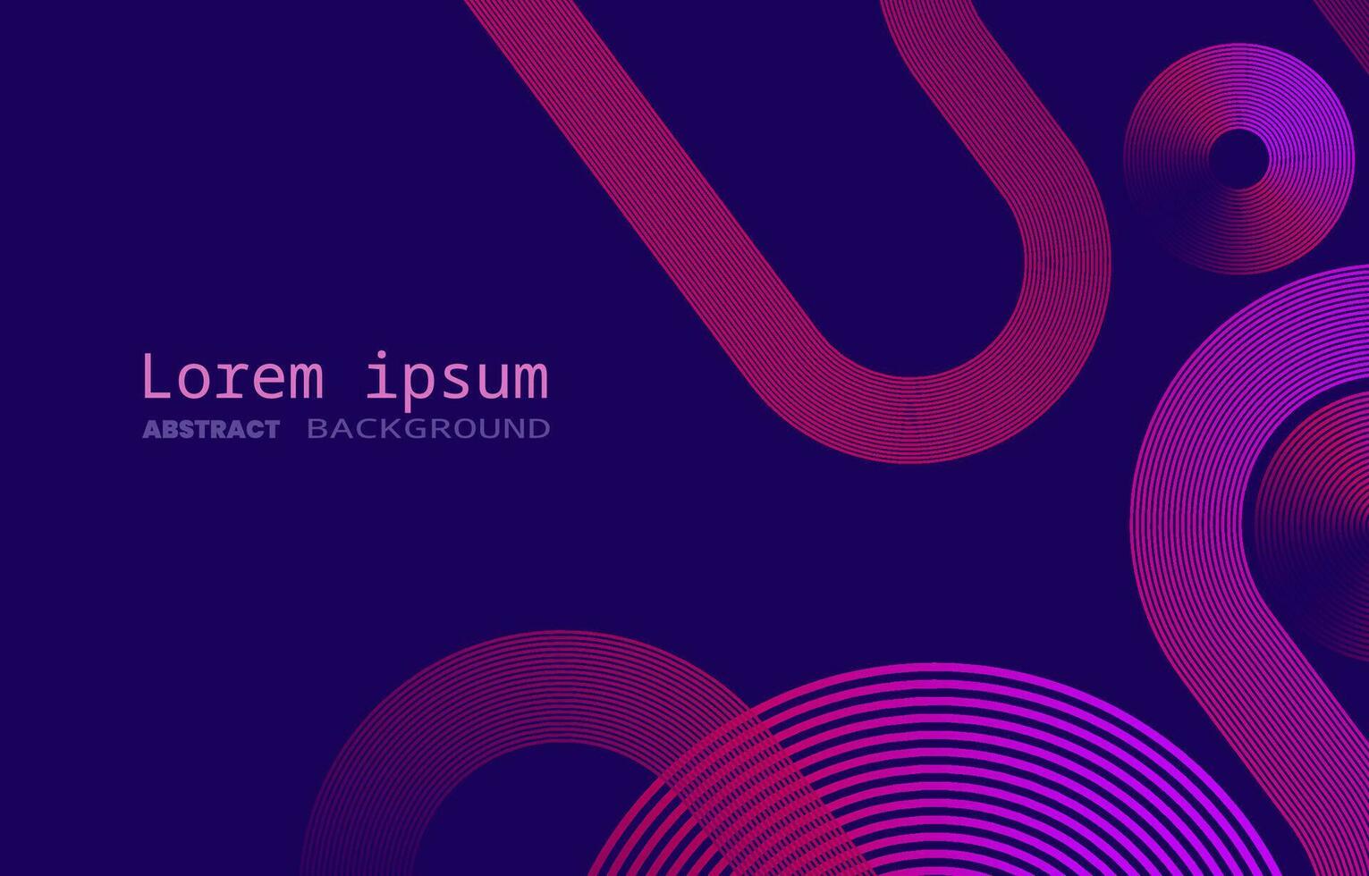 Abstract color horizontal banner background with circle lines vector