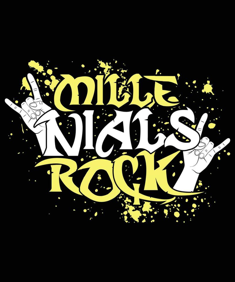 the logo for mile nal's rock vector