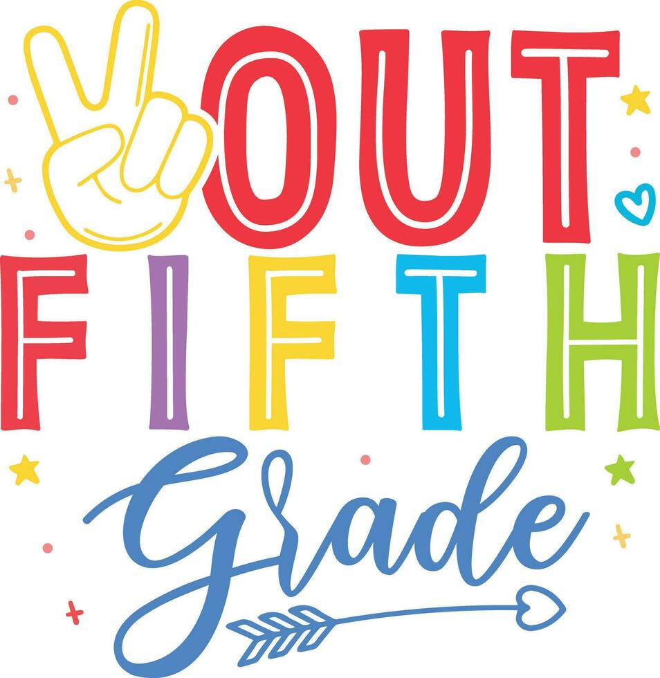 youth fifth grade logo vector