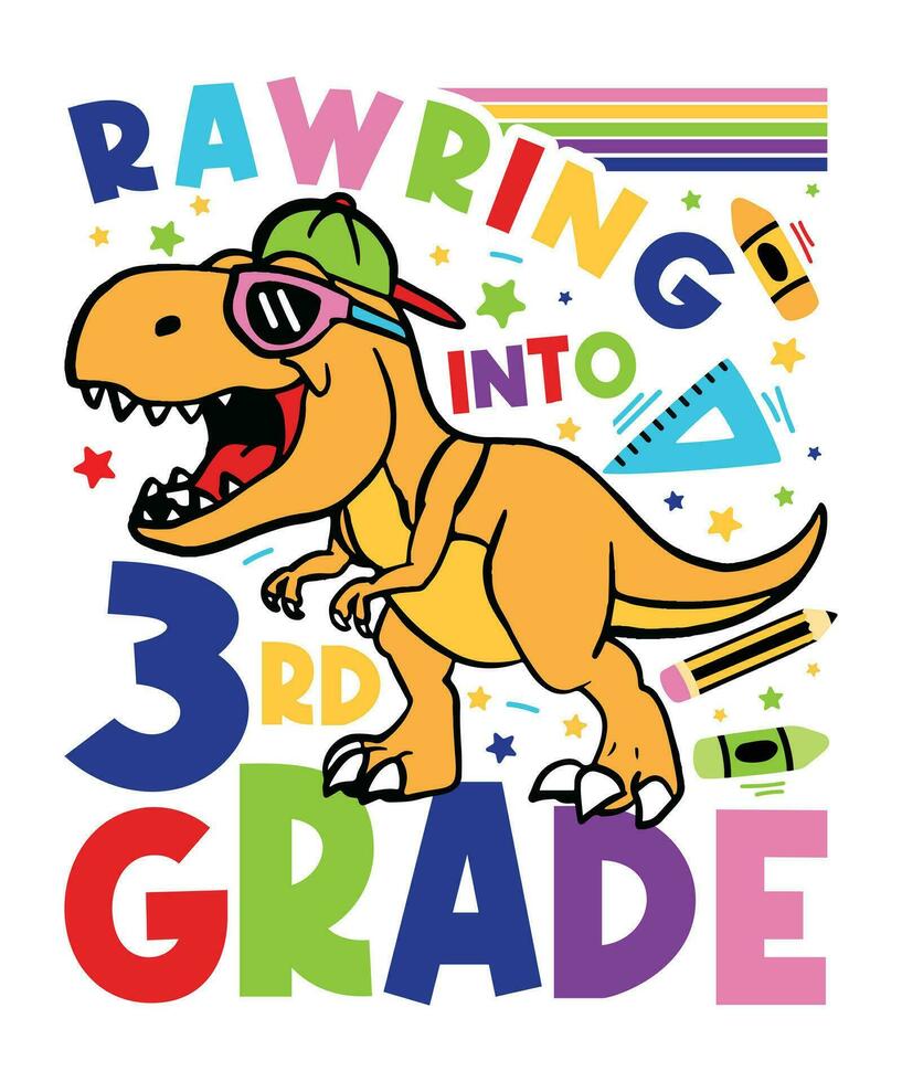 rawr into 3rd grade vector