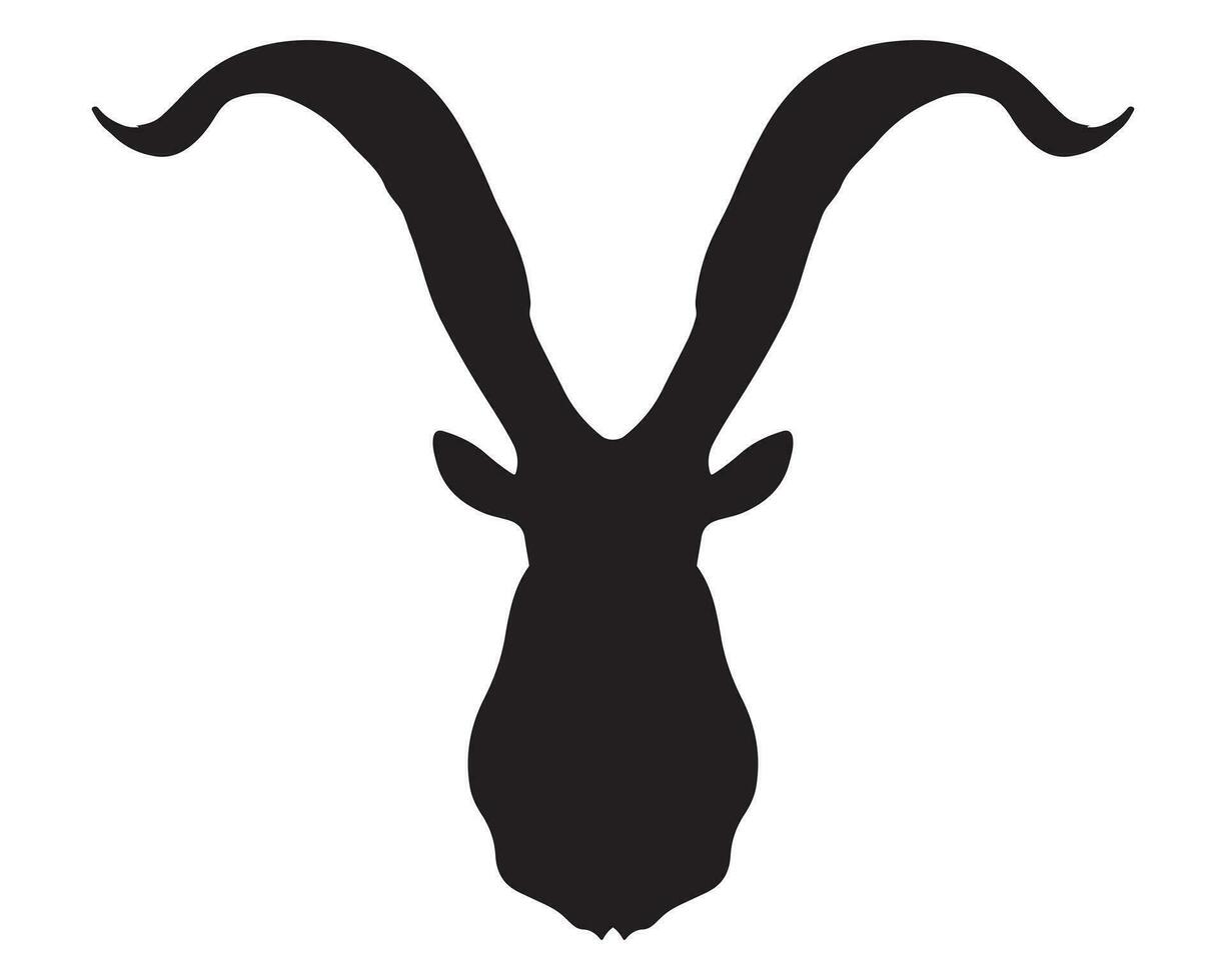 Stag Horn Silhouette vector