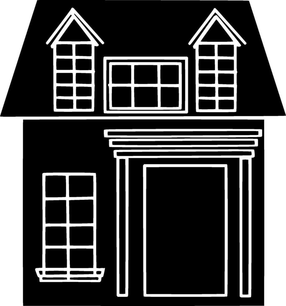 House glyph Icon vector