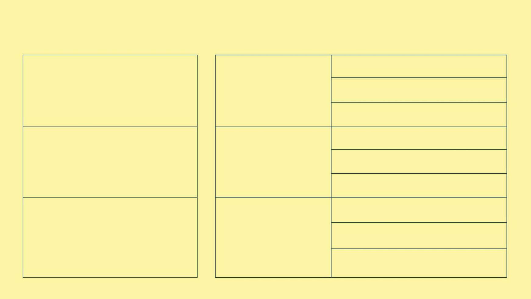 Abstract simple minimalist design monthly planner in light yellow color. This weekly planner will track your work and organize your task. vector