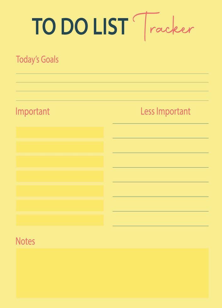 Abstract simple minimalist design monthly planner in light yellow color. This weekly planner will track your work and organize your task. vector