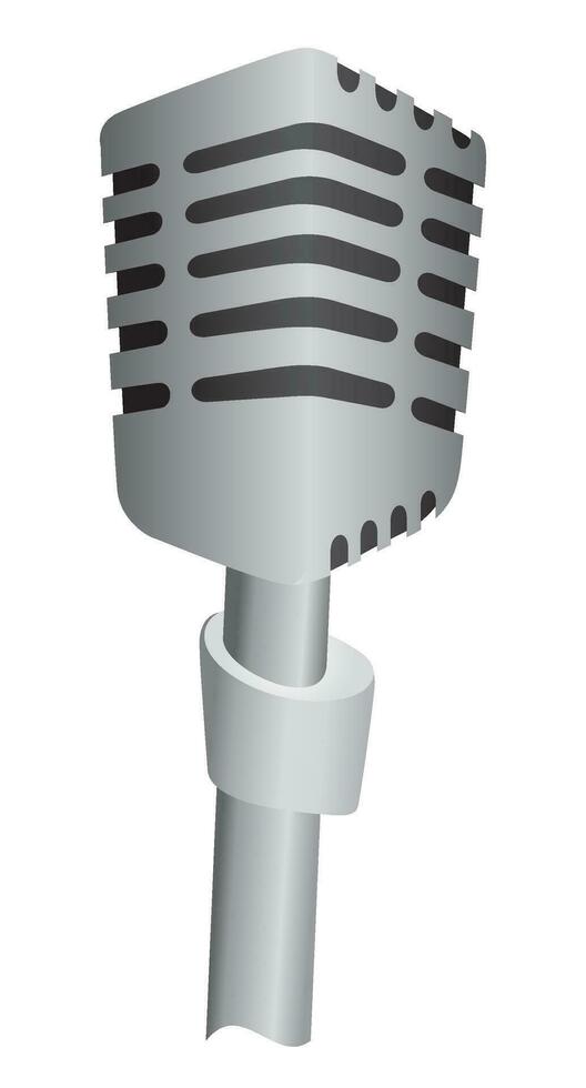 Classic retro microphone vector