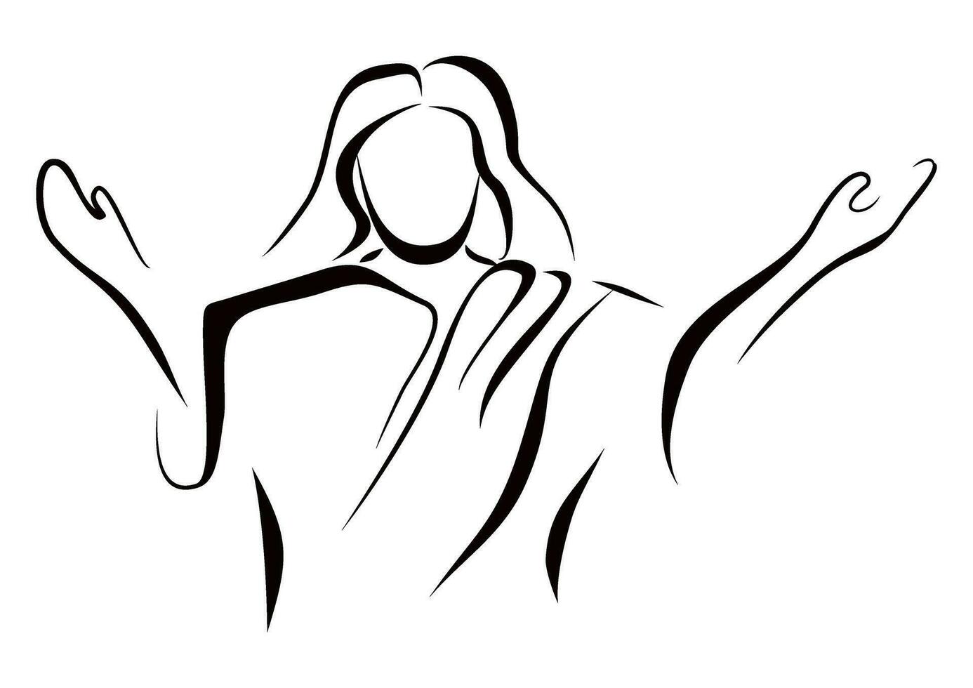 The traditional image of a prophet vector