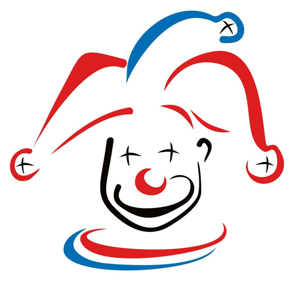 Simple three color Jester vector