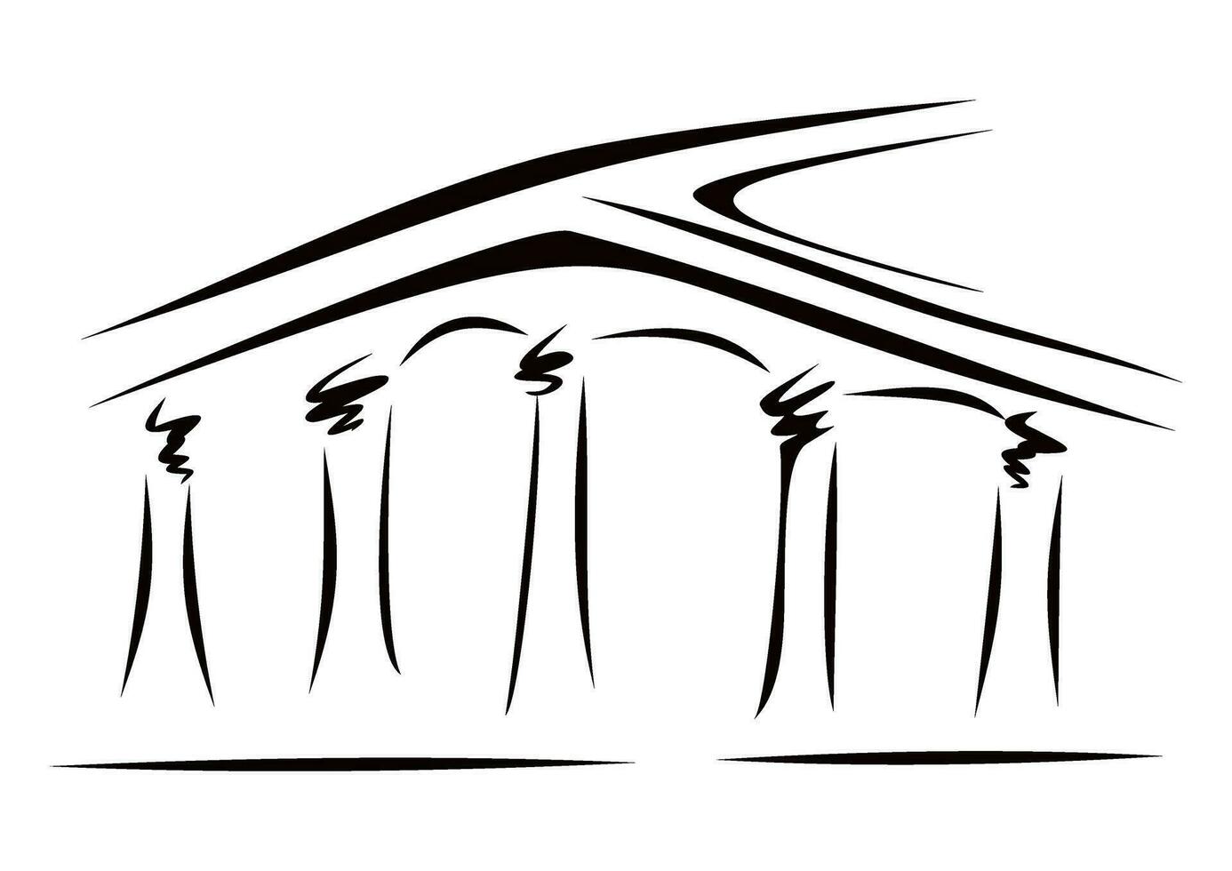 Famous temple Acropolis in Athens vector