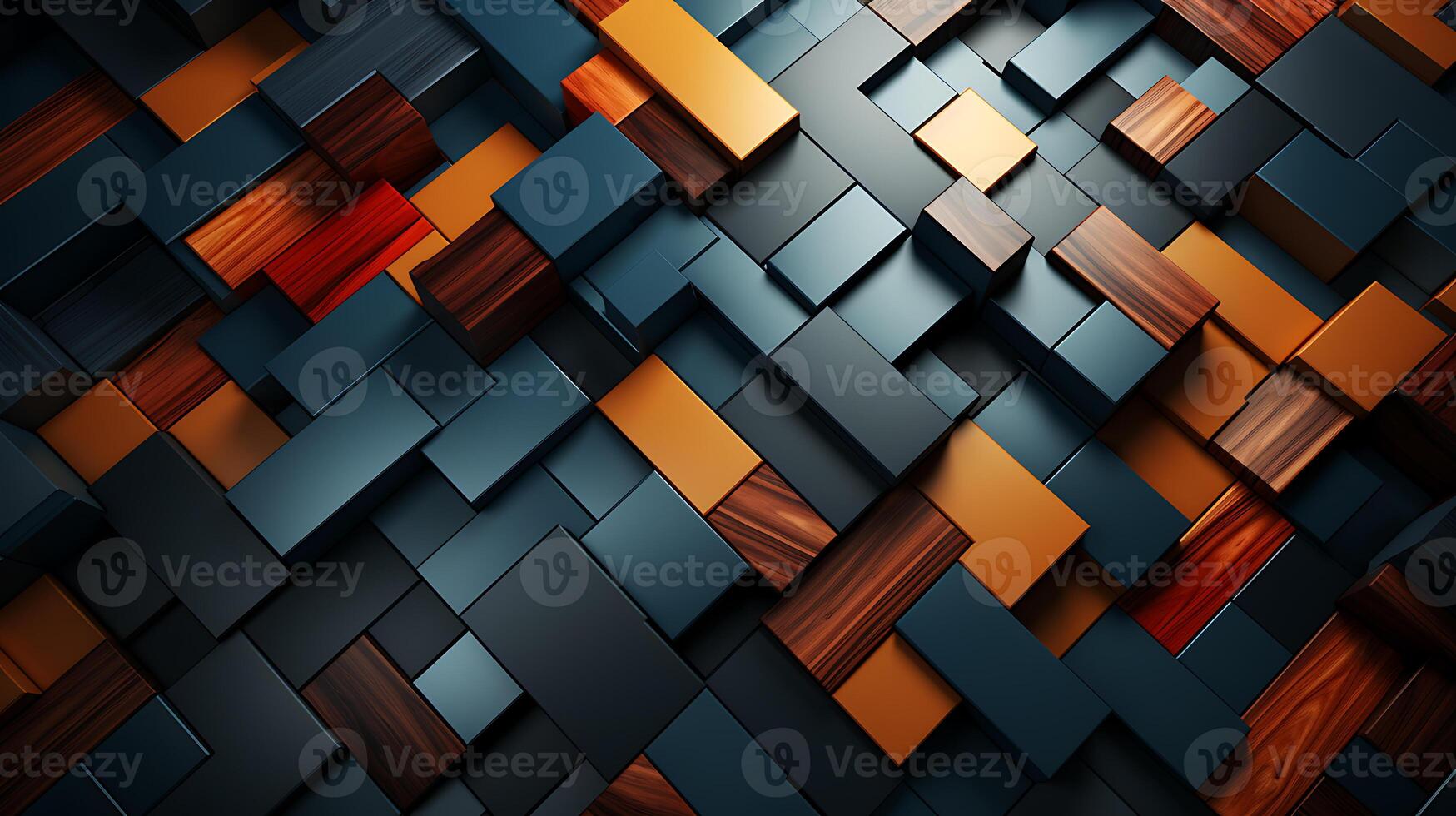 Abstract wooden geometric pattern background - Enhance your design projects with this captivating abstract wooden geometric pattern background. photo