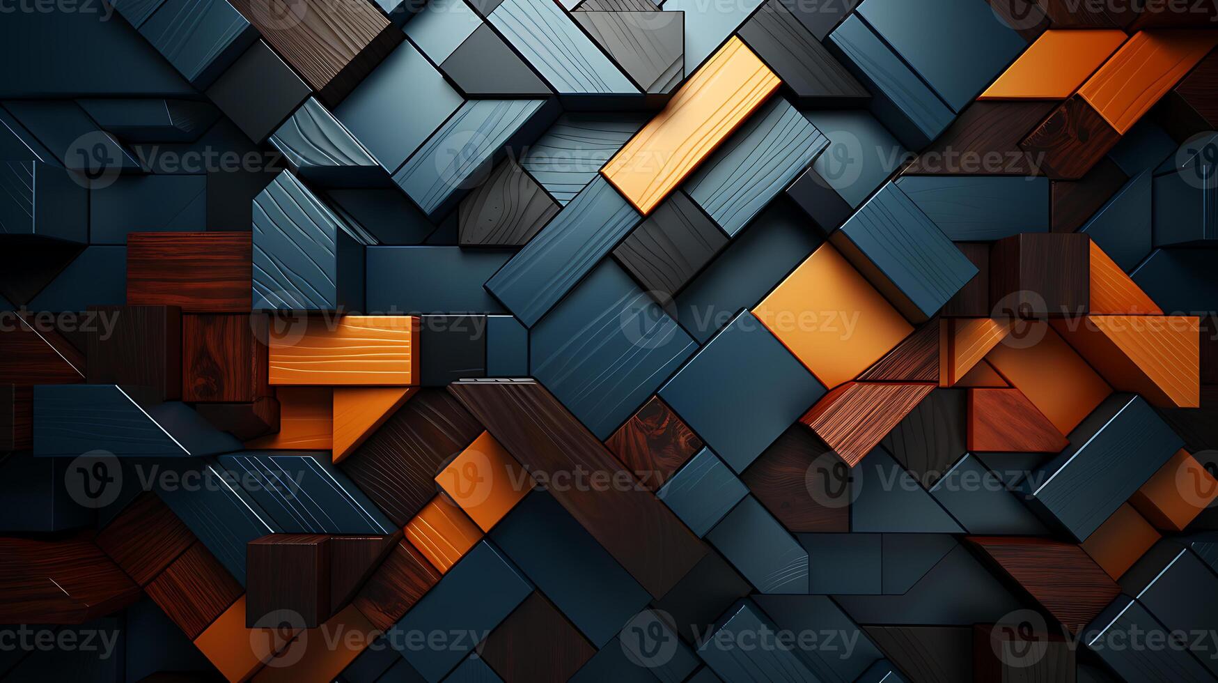 Abstract wooden geometric pattern background - Enhance your design projects with this captivating abstract wooden geometric pattern background. photo