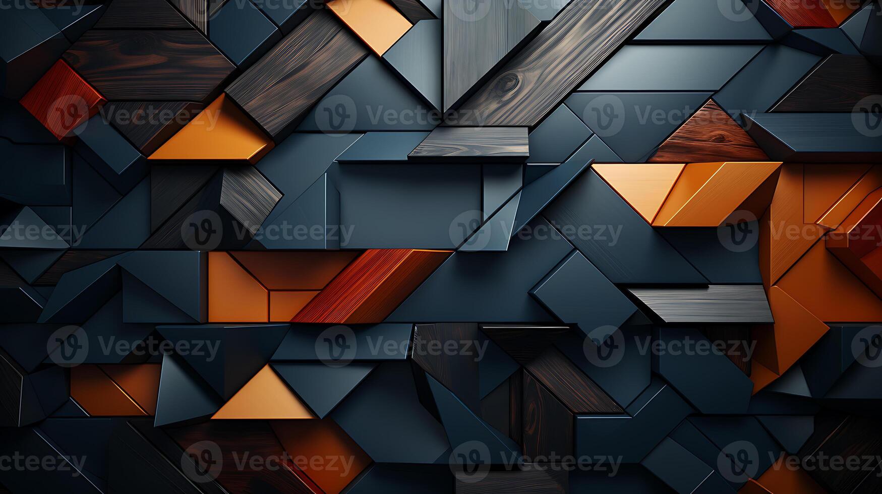 Abstract wooden geometric pattern background - Enhance your design projects with this captivating abstract wooden geometric pattern background. photo