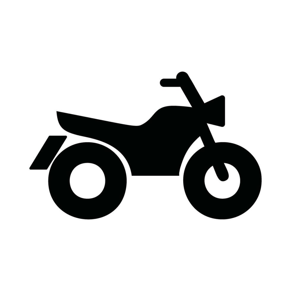 Motorcycle Icon Silhouette Logo vector