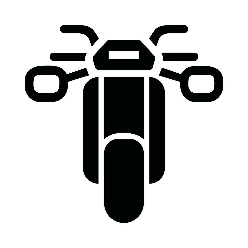 Motorcycle Icon Silhouette Logo vector