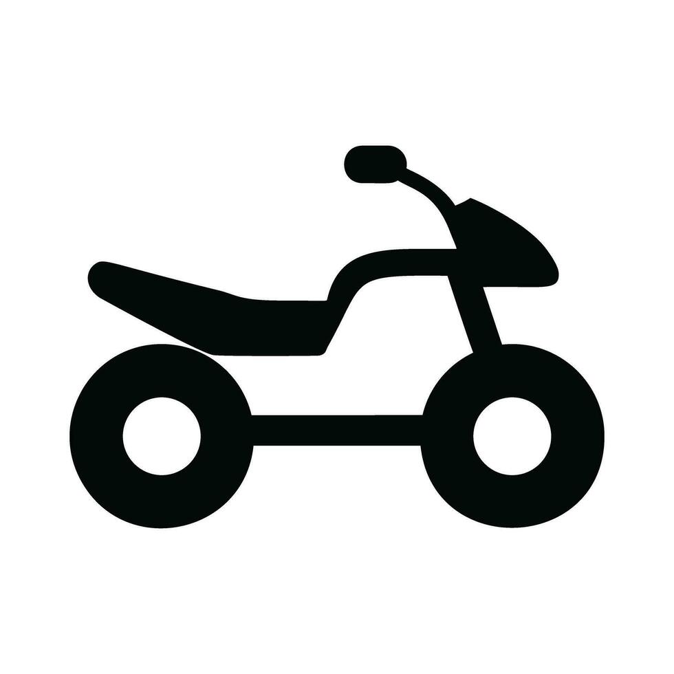 Motorcycle Icon Silhouette Logo vector