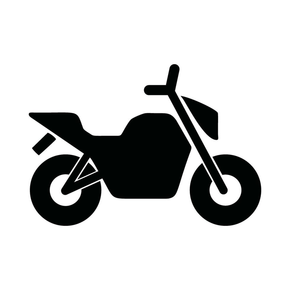 Motorcycle Icon Silhouette Logo vector