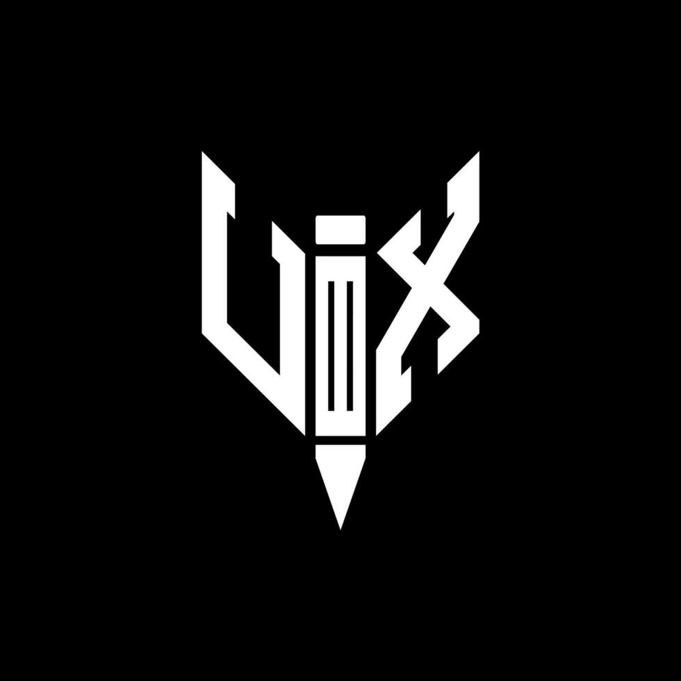 UX letter logo design. UX creative monogram initials letter logo concept. UX Unique modern flat abstract vector letter logo design.