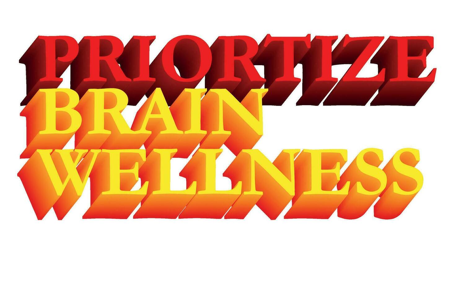 3D Text Design About World Brain Day Quotes vector