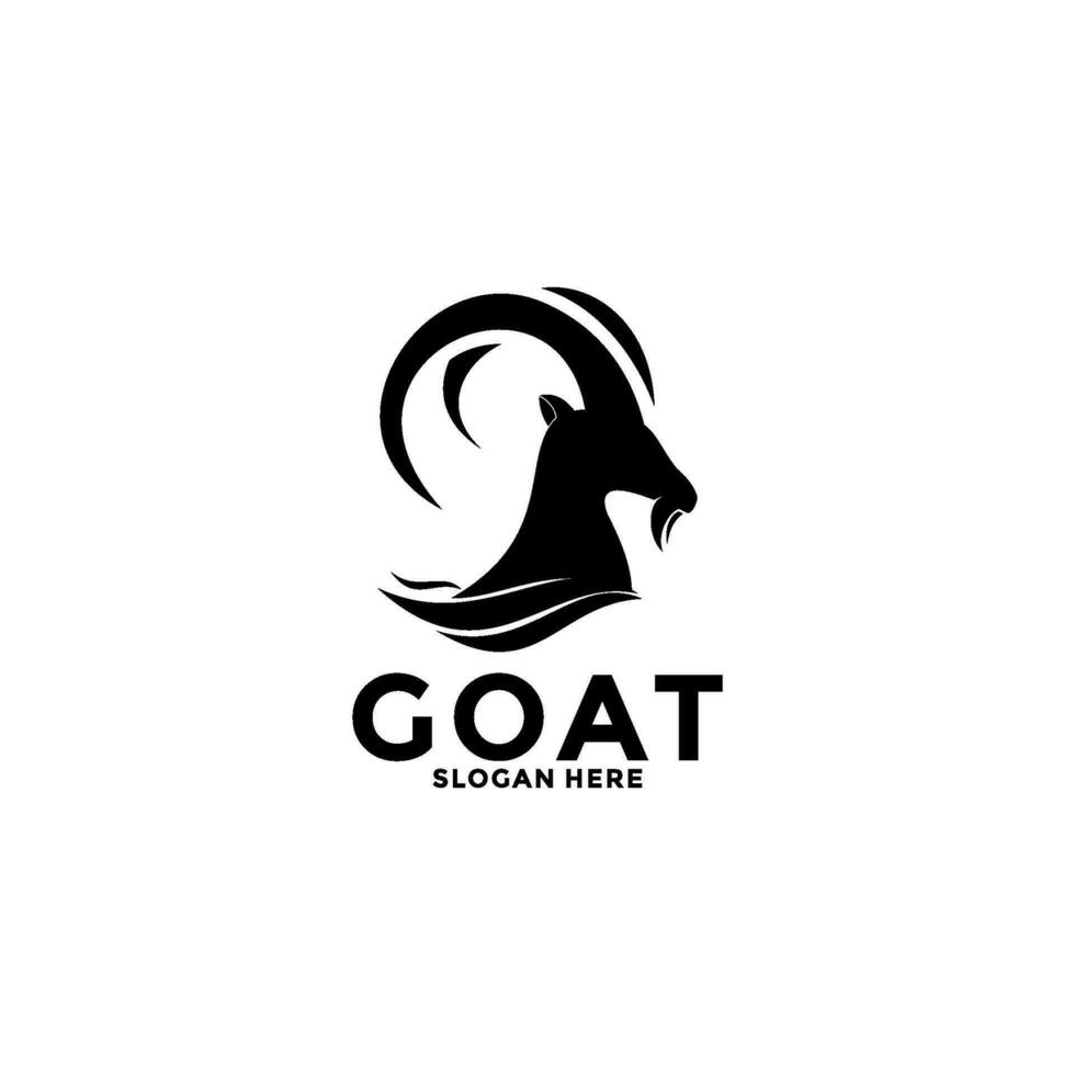 Goat logo vector design. Creative Goat Head logo design, modern company logo