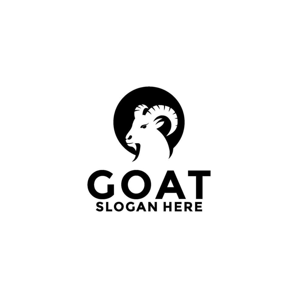 Goat logo vector design. Creative Goat Head logo design, modern company logo