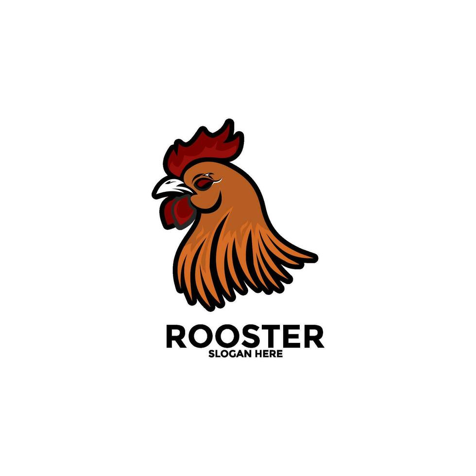 Rooster logo design vector template