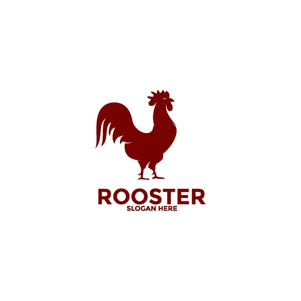 Rooster logo design vector template