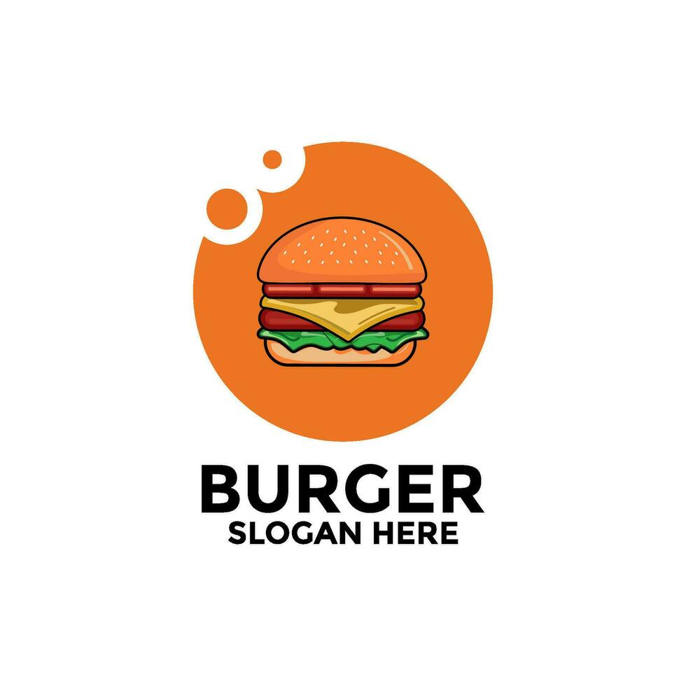 burger logo icon design vector template, Fast food flat logo modern minimal design illustration