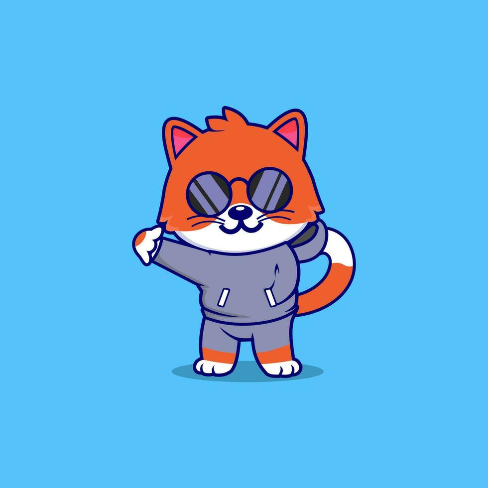 gato dibujos animados vector icono, linda y kawaii gatos vector ilustraciones